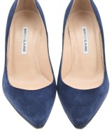 MANOLO BLAHNIK（マノロ　ブラニク）パンプス 紺 サイズ:EU38(24.5cm位) レディース/2200643157149