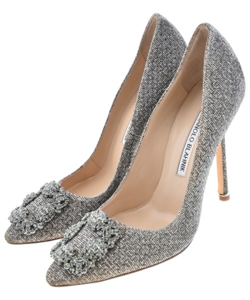 MANOLO BLAHNIK(マノロ　ブラニク)パンプス シルバー サイズ:EU36 1/2(23cm位)/2200634833045