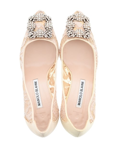MANOLO BLAHNIK（マノロ　ブラニク）パンプス ベージュ サイズ:EU36(22.5cm位) レディース/2200621805017
