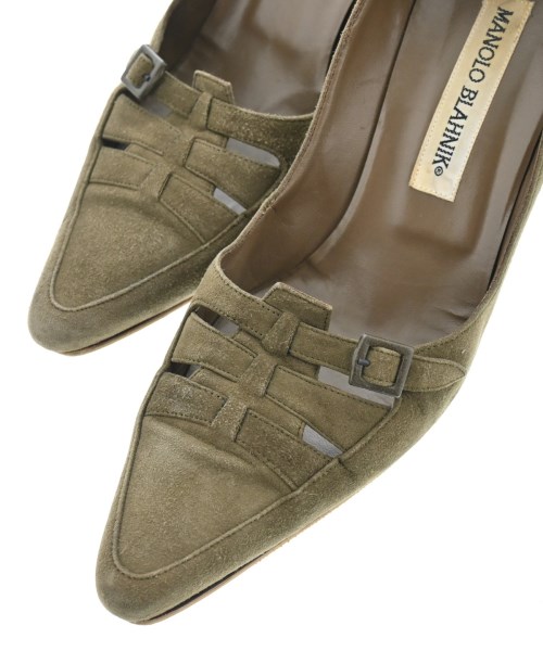 MANOLO BLAHNIK（マノロ　ブラニク）パンプス カーキ サイズ:EU36 1/2(23cm位) レディース/2200625345168