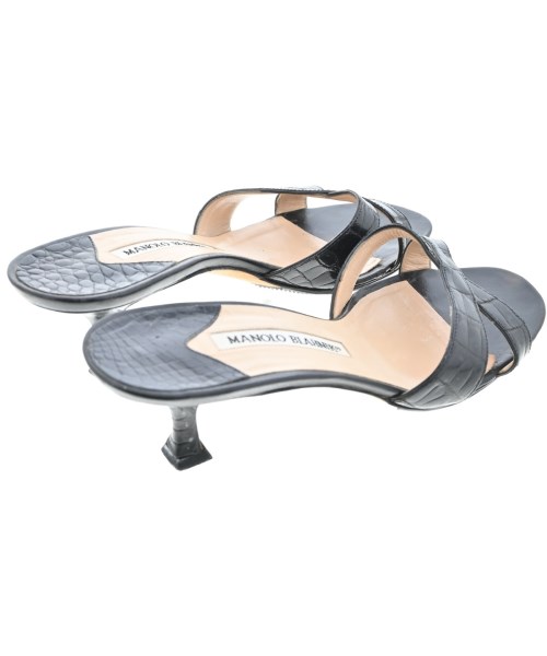 MANOLO BLAHNIK（マノロ　ブラニク）サンダル 黒 サイズ:EU36(22.5cm位) レディース/2200628536044