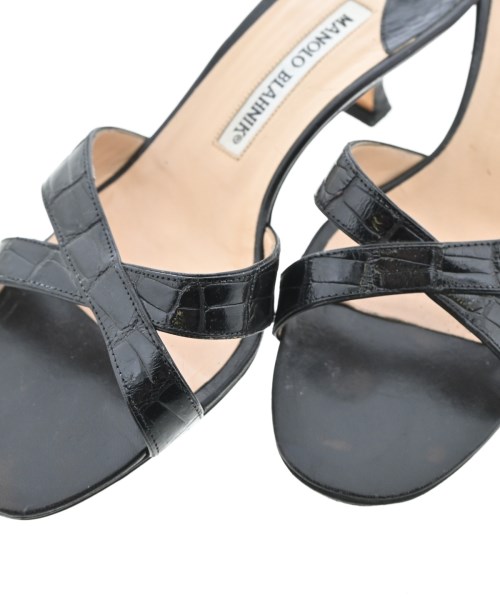 MANOLO BLAHNIK（マノロ　ブラニク）サンダル 黒 サイズ:EU36(22.5cm位) レディース/2200628536044