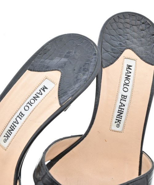 MANOLO BLAHNIK（マノロ　ブラニク）サンダル 黒 サイズ:EU36(22.5cm位) レディース/2200628536044