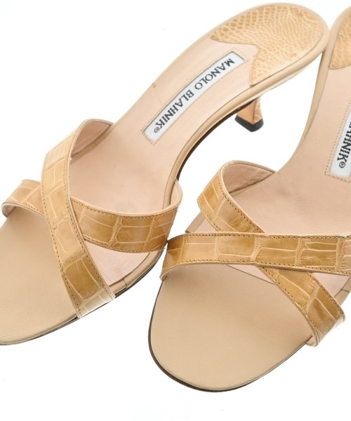 MANOLO BLAHNIK（マノロ　ブラニク）サンダル ベージュ サイズ:EU36(22.5cm位) レディース/2200628536068