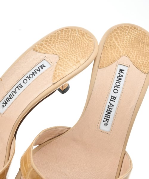 MANOLO BLAHNIK（マノロ　ブラニク）サンダル ベージュ サイズ:EU36(22.5cm位) レディース/2200628536068