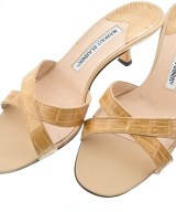 MANOLO BLAHNIK（マノロ　ブラニク）サンダル ベージュ サイズ:EU36(22.5cm位) レディース/2200628536068