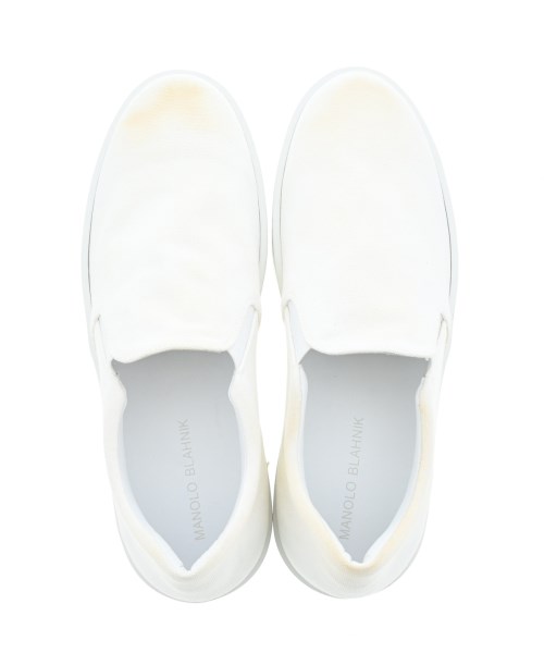 MANOLO BLAHNIK（マノロ　ブラニク）スニーカー 白 サイズ:UK6 1/2(25cm位) メンズ/2200629605022