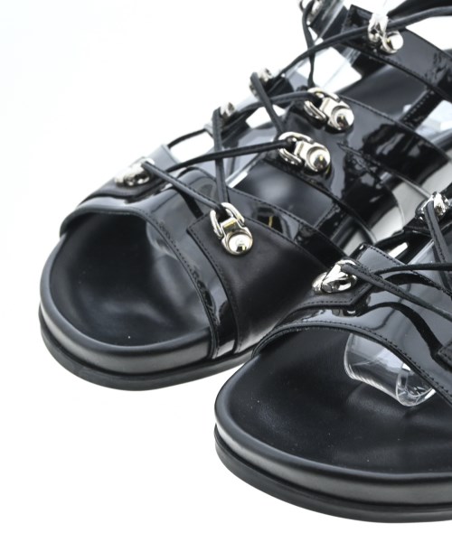 MANOLO BLAHNIK（マノロ　ブラニク）サンダル 黒 サイズ:EU38(24.5cm位) レディース/2200610704529