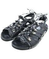 MANOLO BLAHNIK（マノロ　ブラニク）サンダル 黒 サイズ:EU38(24.5cm位) レディース/2200610704529