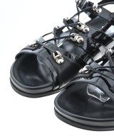 MANOLO BLAHNIK（マノロ　ブラニク）サンダル 黒 サイズ:EU38(24.5cm位) レディース/2200610704529