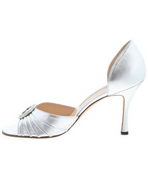 MANOLO BLAHNIK（マノロ　ブラニク）サンダル シルバー サイズ:EU38 1/2(25cm位) レディース/2200615916491