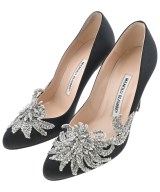 MANOLO BLAHNIK（マノロ　ブラニク）パンプス 黒 サイズ:EU35 1/2(22cm位) レディース/2200608328072