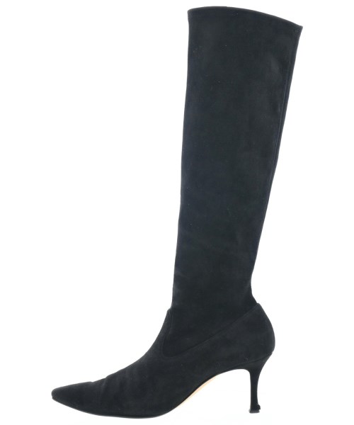 MANOLO BLAHNIK（マノロ　ブラニク）ブーツ 黒 サイズ:37 2/1(24cm位) レディース/2200604178046