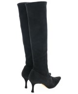 MANOLO BLAHNIK（マノロ　ブラニク）ブーツ 黒 サイズ:37 2/1(24cm位) レディース/2200604178046