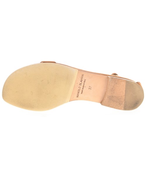 MANOLO BLAHNIK（マノロ　ブラニク）サンダル 茶 サイズ:EU37(23.5cm位) レディース/2200608506067