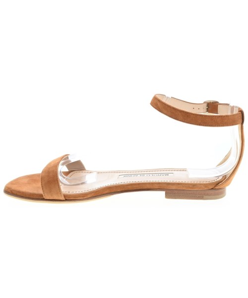 MANOLO BLAHNIK（マノロ　ブラニク）サンダル 茶 サイズ:EU37(23.5cm位) レディース/2200608506067