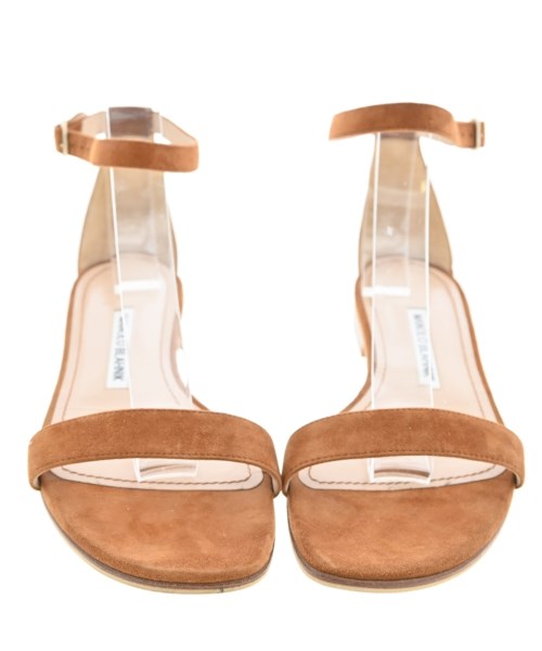 MANOLO BLAHNIK（マノロ　ブラニク）サンダル 茶 サイズ:EU37(23.5cm位) レディース/2200608506067