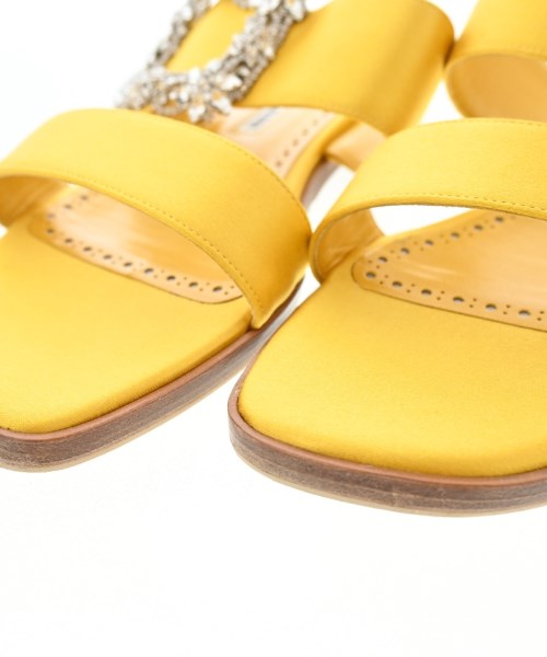 MANOLO BLAHNIK（マノロ　ブラニク）サンダル 黄 サイズ:EU37(23.5cm位) レディース/2200609596050