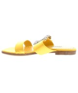 MANOLO BLAHNIK（マノロ　ブラニク）サンダル 黄 サイズ:EU37(23.5cm位) レディース/2200609596050