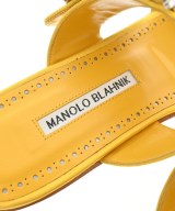 MANOLO BLAHNIK（マノロ　ブラニク）サンダル 黄 サイズ:EU37(23.5cm位) レディース/2200609596050
