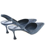 MANOLO BLAHNIK（マノロ　ブラニク）パンプス 紺 サイズ:EU37 1/2(24cm位) レディース/2200668892018