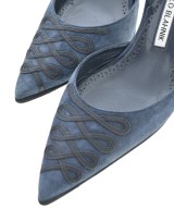 MANOLO BLAHNIK（マノロ　ブラニク）パンプス 紺 サイズ:EU37 1/2(24cm位) レディース/2200668892018