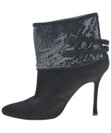 MANOLO BLAHNIK（マノロ　ブラニク）ブーティ 黒 サイズ:EU38(24.5cm位) レディース/2200668074391