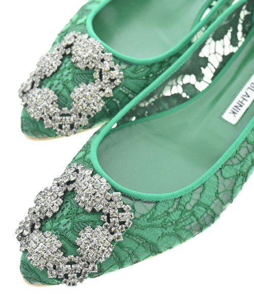MANOLO BLAHNIK（マノロ　ブラニク）パンプス 緑 サイズ:EU35 1/2(22cm位) レディース/2200677456041