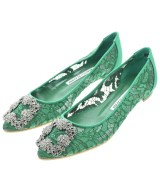 MANOLO BLAHNIK（マノロ　ブラニク）パンプス 緑 サイズ:EU35 1/2(22cm位) レディース/2200677456041