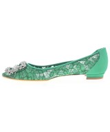 MANOLO BLAHNIK（マノロ　ブラニク）パンプス 緑 サイズ:EU35 1/2(22cm位) レディース/2200677456041