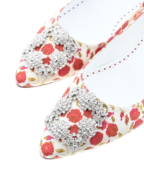 MANOLO BLAHNIK（マノロ　ブラニク）パンプス 白 サイズ:EU37 1/2(24cm位) レディース/2200677916118