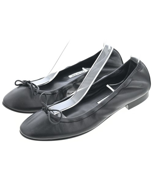 MANOLO BLAHNIK(マノロ　ブラニク)バレエシューズ/オペラシューズ 黒 サイズ:36 1/2(23cm位)/2200693492238