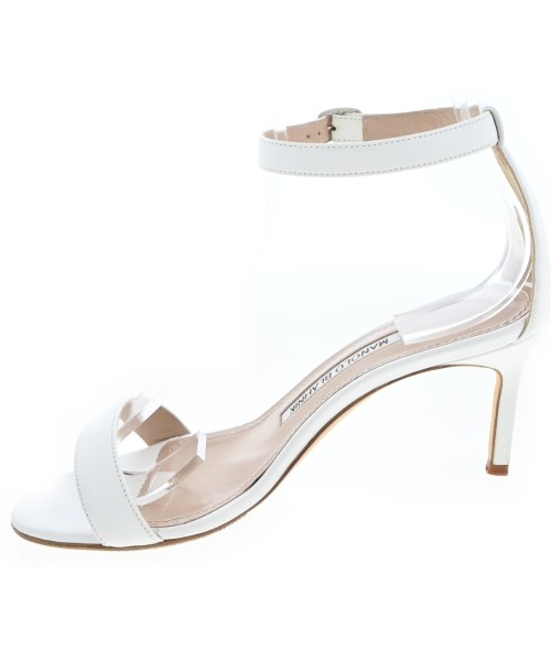 MANOLO BLAHNIK（マノロ　ブラニク）サンダル 白 サイズ:EU35(21.5cm位) レディース/2200699412100