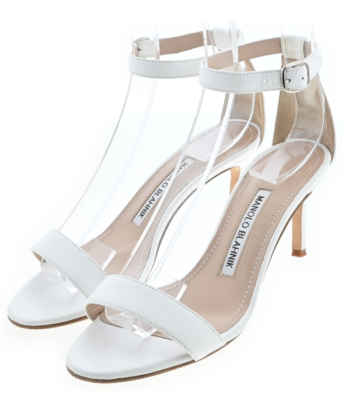 MANOLO BLAHNIK（マノロ ブラニク）サンダル 白 サイズ:EU35(21.5cm位