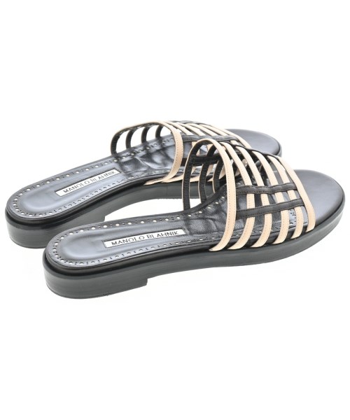 MANOLO BLAHNIK（マノロ　ブラニク）サンダル ベージュ サイズ:EU38(24.5cm位) レディース/2200655164067