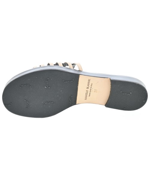 MANOLO BLAHNIK（マノロ　ブラニク）サンダル ベージュ サイズ:EU38(24.5cm位) レディース/2200655164067