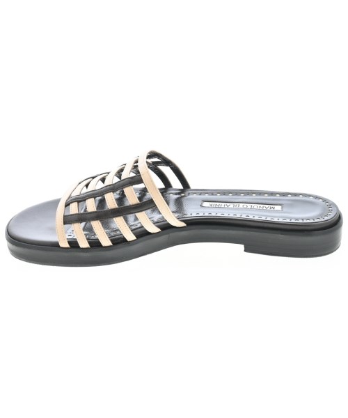 MANOLO BLAHNIK（マノロ　ブラニク）サンダル ベージュ サイズ:EU38(24.5cm位) レディース/2200655164067