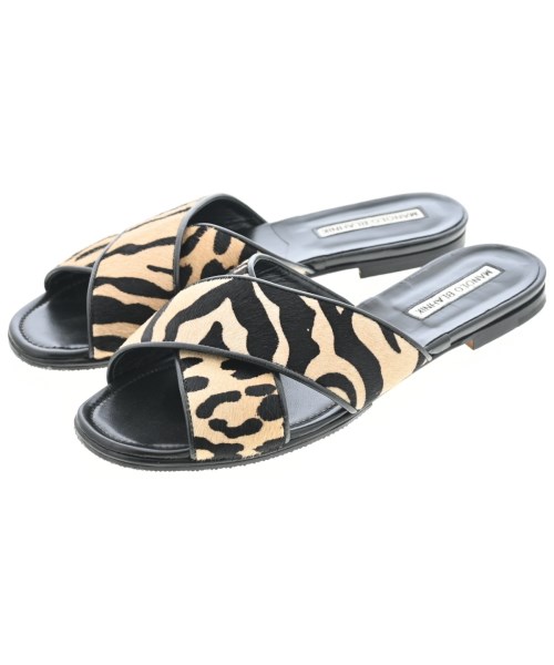 MANOLO BLAHNIK(マノロ　ブラニク)サンダル ベージュ サイズ:EU38(24.5cm位)/2200659277473