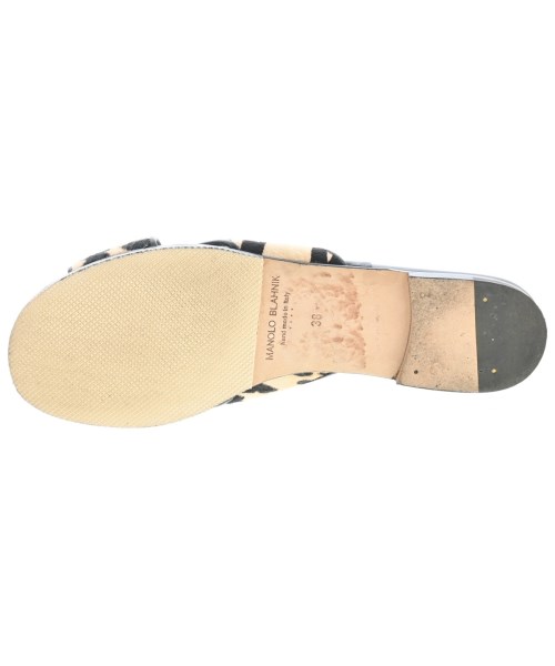 MANOLO BLAHNIK（マノロ　ブラニク）サンダル ベージュ サイズ:EU38(24.5cm位) レディース/2200659277473