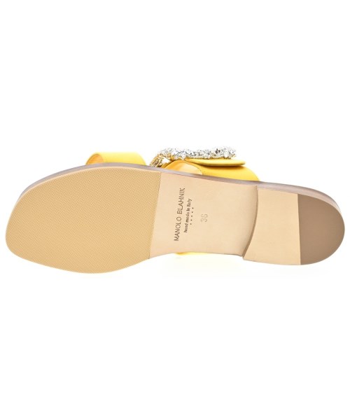 MANOLO BLAHNIK（マノロ　ブラニク）サンダル 黄 サイズ:36(23cm位) レディース/2200694411122