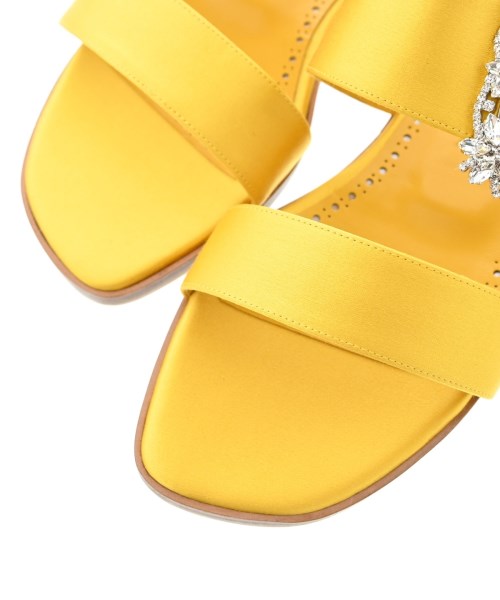 MANOLO BLAHNIK（マノロ　ブラニク）サンダル 黄 サイズ:36(23cm位) レディース/2200694411122