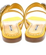 MANOLO BLAHNIK（マノロ　ブラニク）サンダル 黄 サイズ:36(23cm位) レディース/2200694411122