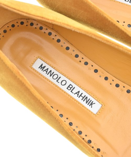 MANOLO BLAHNIK（マノロ　ブラニク）パンプス 黄 サイズ:EU38(24.5cm位) レディース/2200712971140