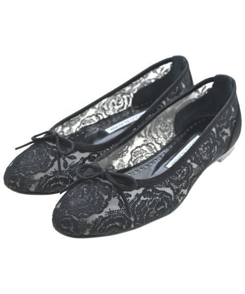 MANOLO BLAHNIK（マノロ　ブラニク）バレエシューズ/オペラシューズ 黒 サイズ:EU34 1/2(21cm位) レディース/2200711194021