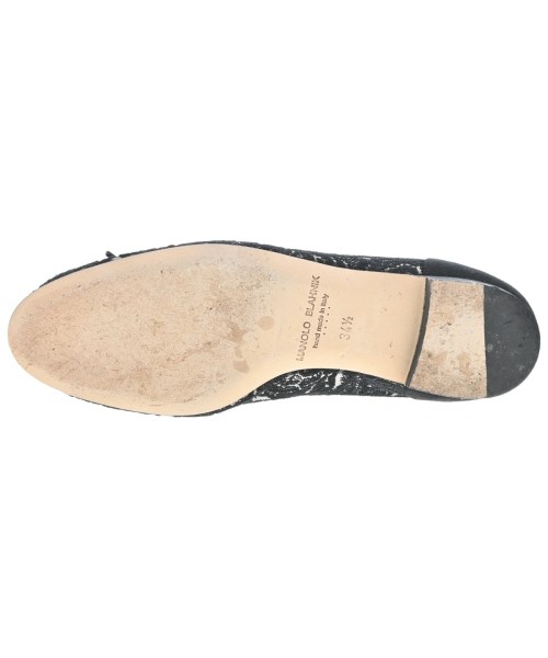 MANOLO BLAHNIK（マノロ　ブラニク）バレエシューズ/オペラシューズ 黒 サイズ:EU34 1/2(21cm位) レディース/2200711194021