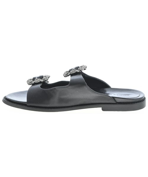 MANOLO BLAHNIK（マノロ　ブラニク）サンダル 黒 サイズ:EU37 1/2(24cm位) レディース/2200713497434