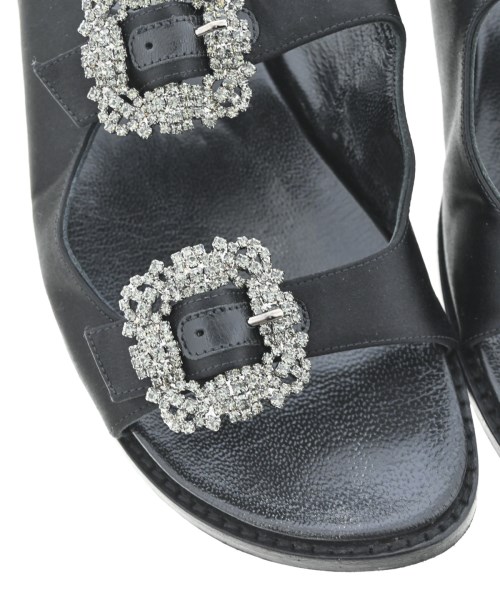 MANOLO BLAHNIK（マノロ　ブラニク）サンダル 黒 サイズ:EU37 1/2(24cm位) レディース/2200713497434