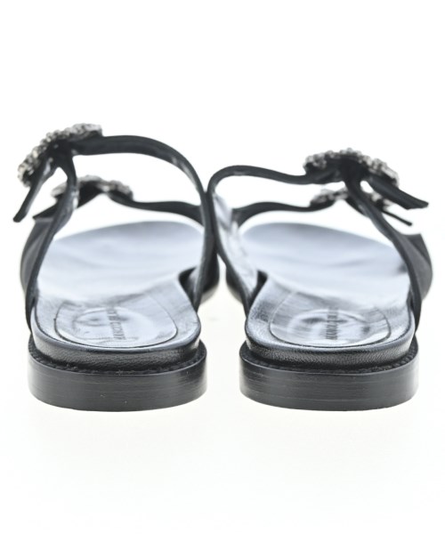 MANOLO BLAHNIK（マノロ　ブラニク）サンダル 黒 サイズ:EU37 1/2(24cm位) レディース/2200713497434