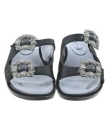 MANOLO BLAHNIK（マノロ　ブラニク）サンダル 黒 サイズ:EU37 1/2(24cm位) レディース/2200713497434