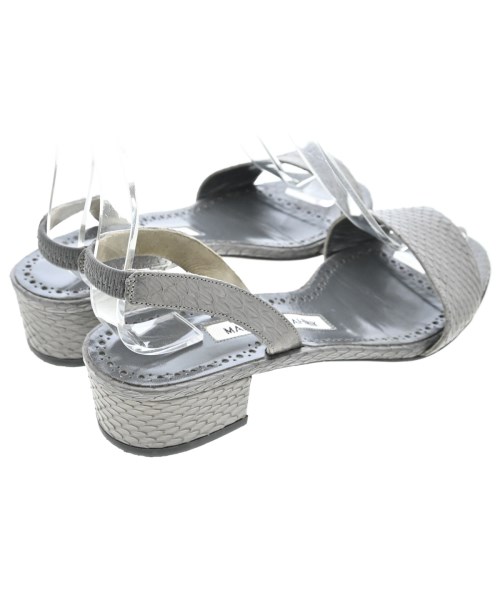 MANOLO BLAHNIK（マノロ　ブラニク）サンダル グレー サイズ:EU37(23.5cm位) レディース/2200718756031